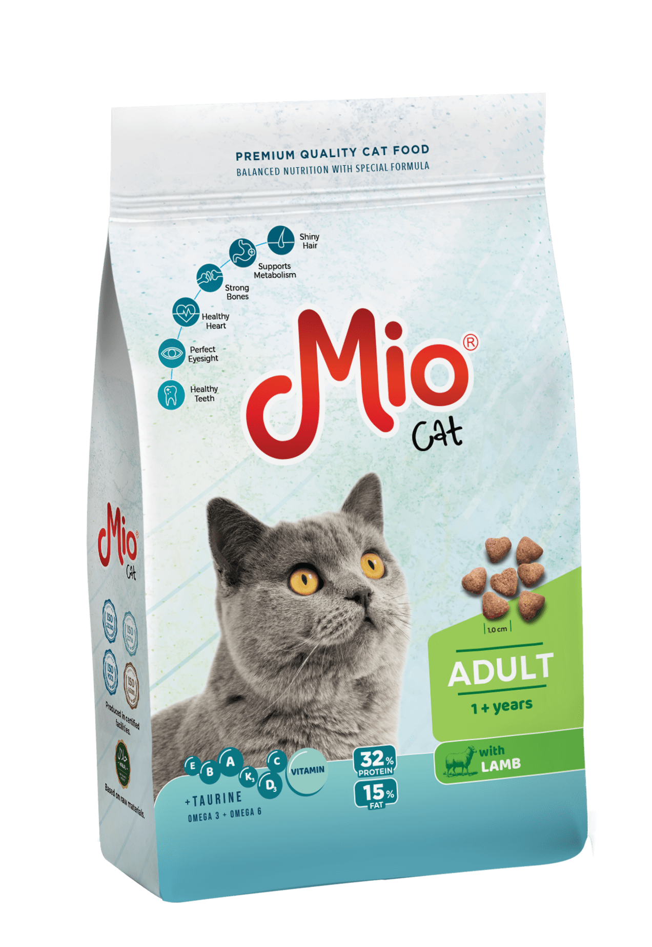 Ushqim për macë (Mish qengji) 1kg – PF012