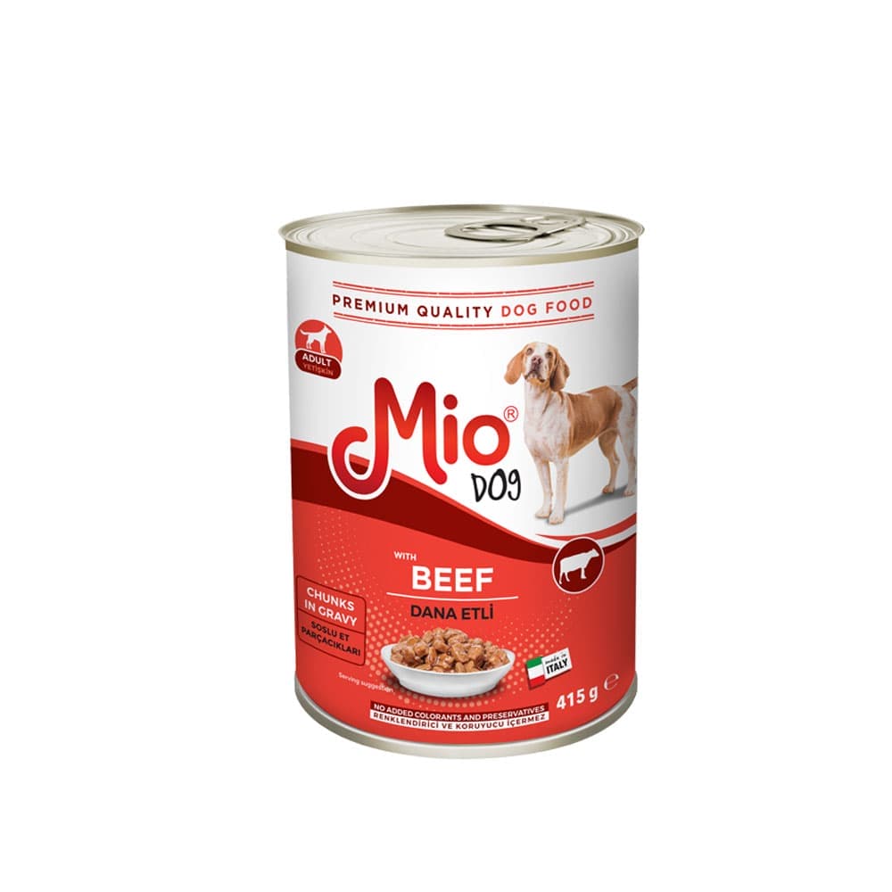 Ushqim i lagësht - Mio 415 gr Qen - me viç