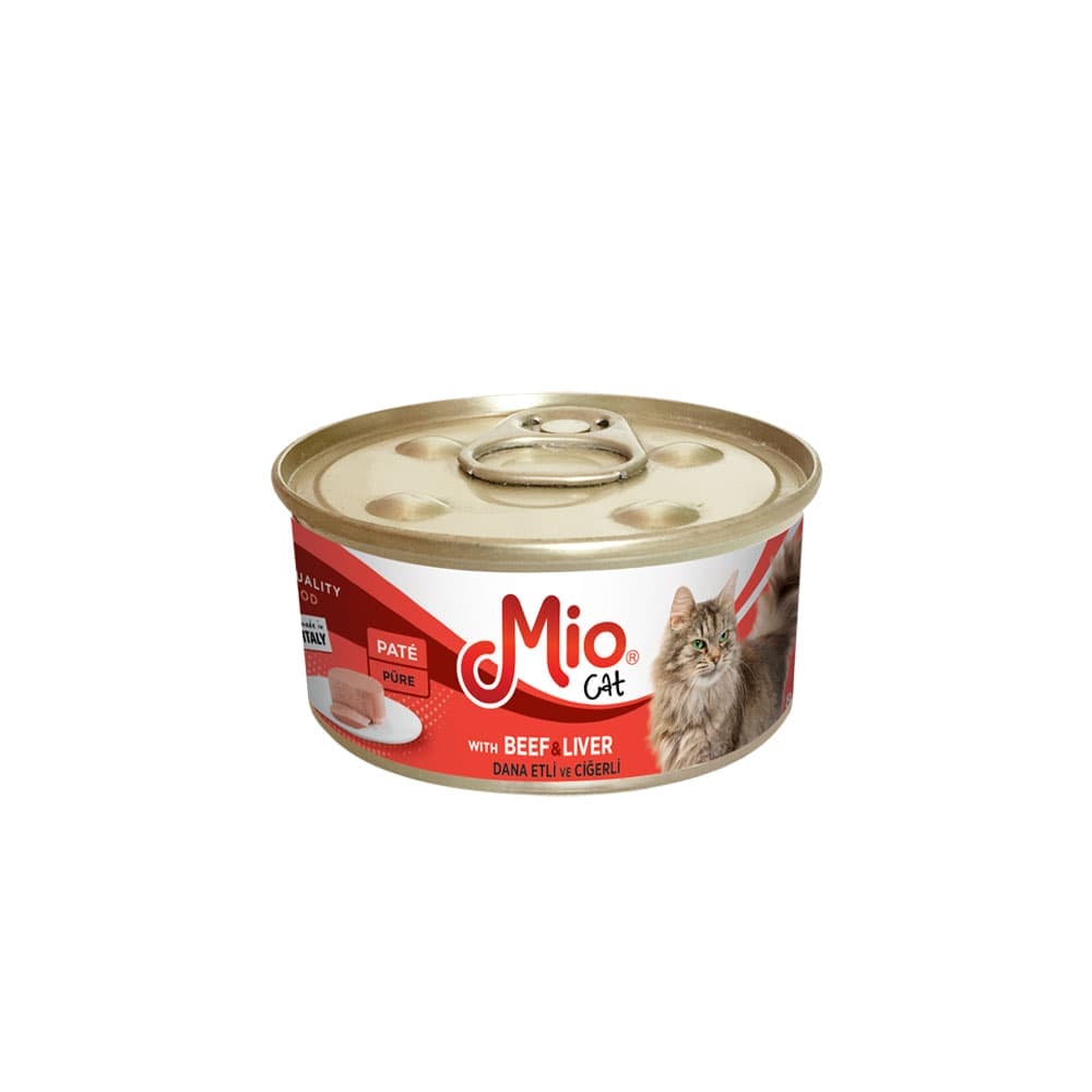 Ushqim i Lagësht - Mio 85 gr Mace - me viç dhe mëlçi