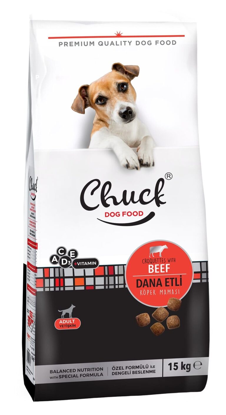 CHUCK Ushqim Qeni me Mish - 15 KG