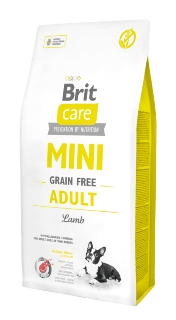 Brit Care Mini Pa Grurë Për Të Rritur Qengj 7 kg