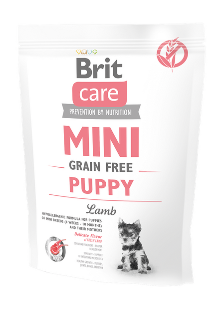 Brit Care Mini Pa Grurë Qengji për Kafshë të Vogla 400 g