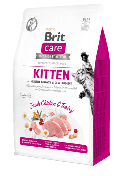 Brit Care Cat Grain-Free Kitten Rritje dhe Zhvillim të Shëndetshëm 400 g