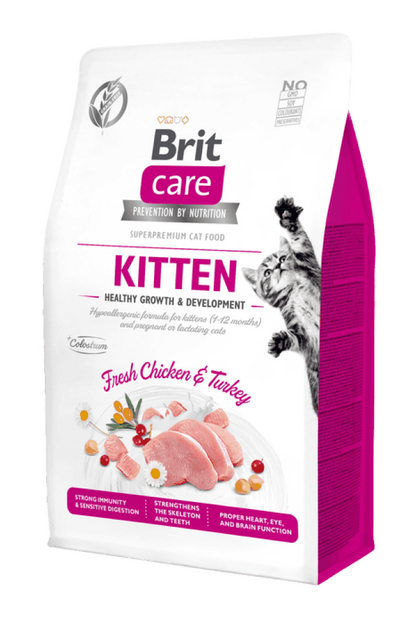 Brit Care Cat Grain-Free Kitten Rritje dhe Zhvillim të Shëndetshëm 400 g