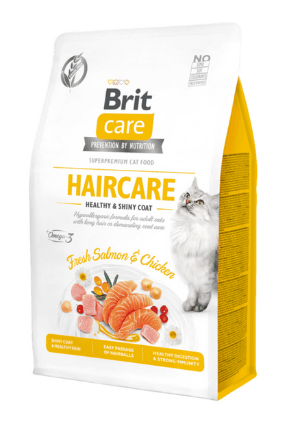Brit Care Cat Pa Grurë Kujdesi për Flokët Pjesë e Shëndetshme dhe Shkëlqyese 400 g