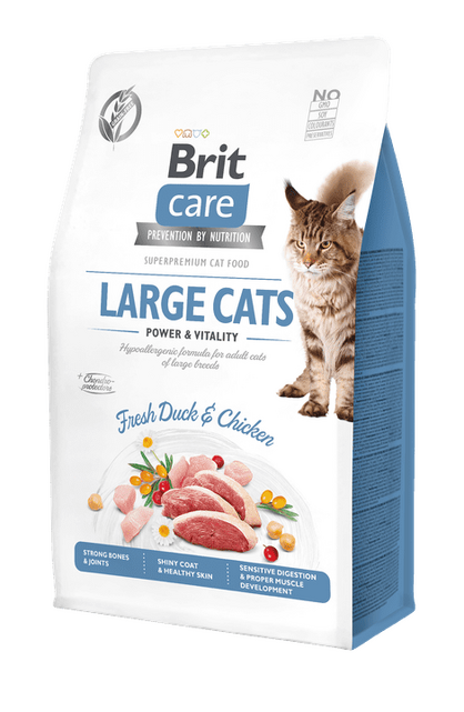 Brit Care Cat Pa Grurë për Macet e Mëdha Fuqi & Vitalitet 400 g