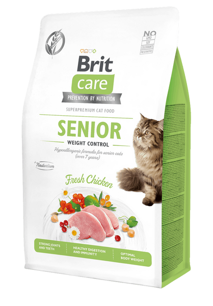 Brit Care Cat Grain-Free Senior Kontrolli i Peshës 400 g