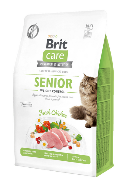 Brit Care Cat Grain-Free Senior Kontrolli i Peshës 400 g