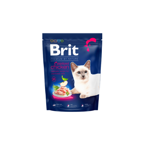 Brit Premium nga Natyra Macë. Sterilizuara Pulë 300 g