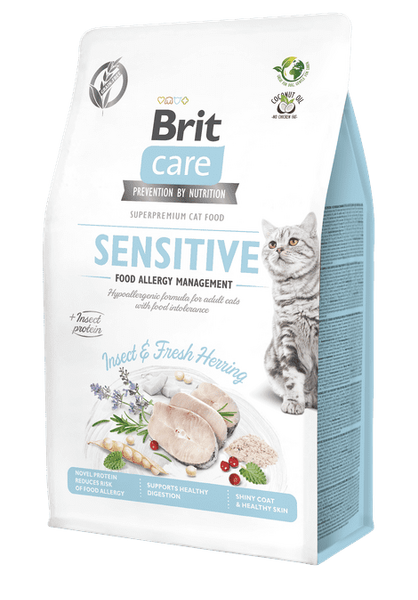 Brit Care Cat Grain-Free Insect. Menaxhimi i Alergjive të Ushqimit 400 g