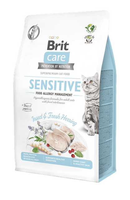 Brit Care Cat Grain-Free Insect. Menaxhimi i Alergjive të Ushqimit 400 g