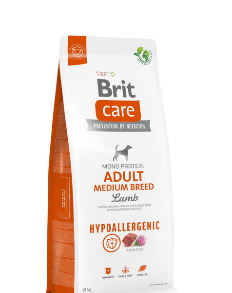 Brit Care Qeni Hipoalergjik Të Rritur Mesatar 12+2kg