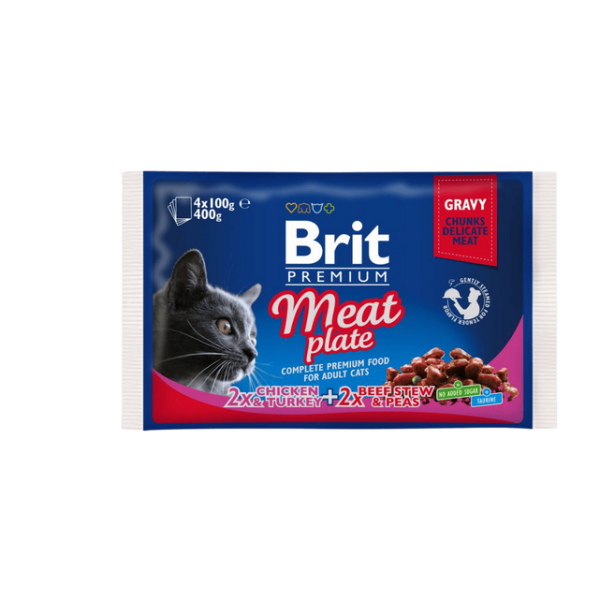 Brit Premium Pako Mishi për Macet (4x100 g) 400 g