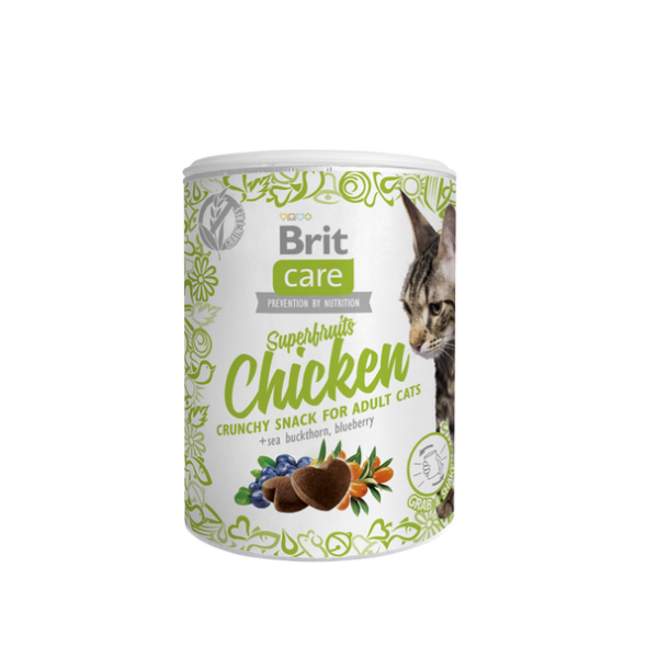 Brit Care Cat Snack Superfruits Pulë 100 g