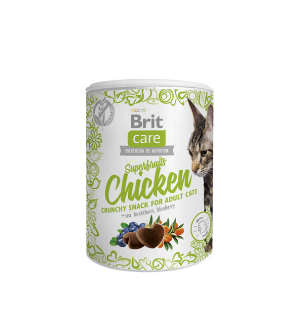 Brit Care Cat Snack Superfruits Pulë 100 g