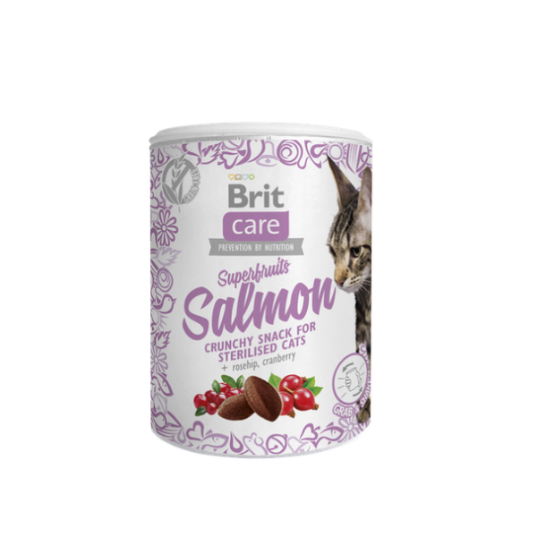 Brit Care Cat Snack Superfruits Salmon 100 g