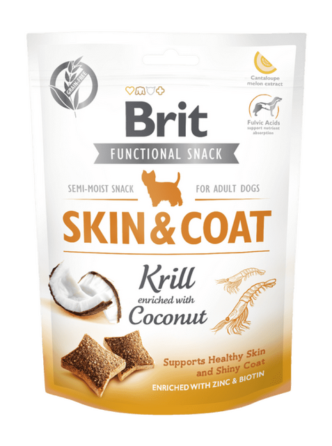 Brit Care Dog Functional Snack Skin&Coat Krill 150 g