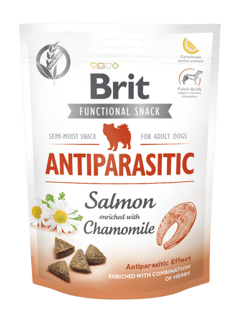 Brit Care Qeni Snack Funksional Antiparazitik Salmon 150 g