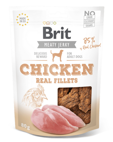 Brit Jerky - Filetat e Pulës 80 g