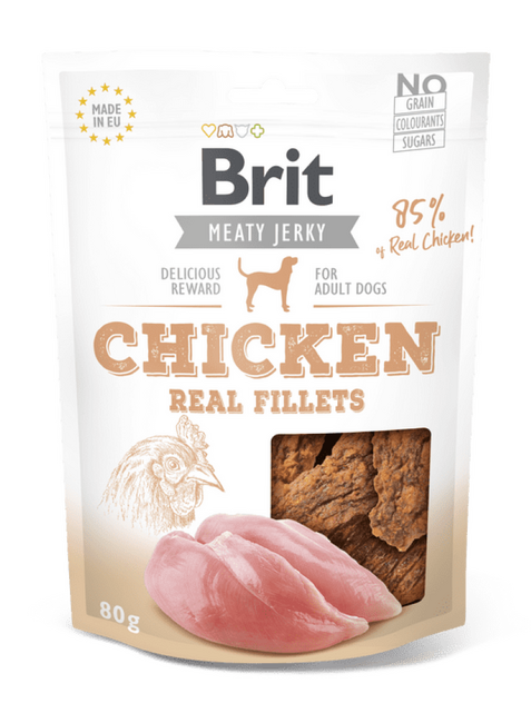 Brit Jerky – Filetat e Pulës 80 g