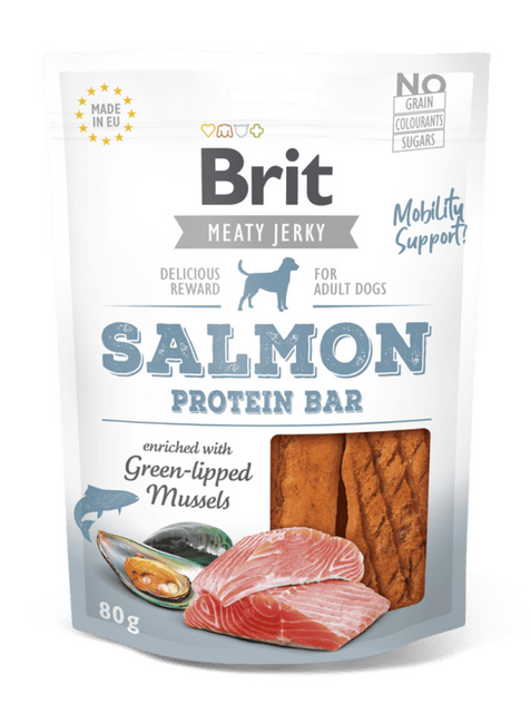 Brit Jerky – Bar Proteini Salmoni 80 g