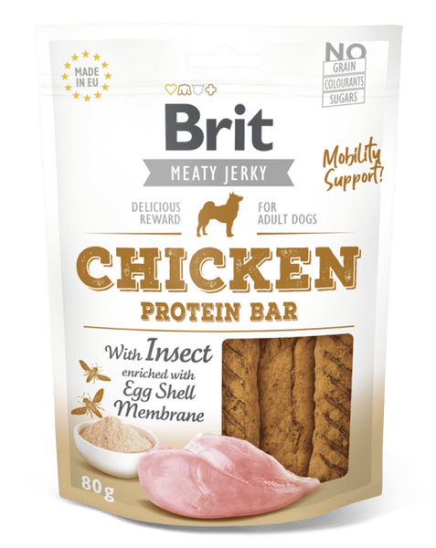 Brit Jerky - Pulë me Proteinë Insektesh 80 g