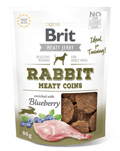 Brit Jerky - Monedhat Mishi i Lepurit 80 g