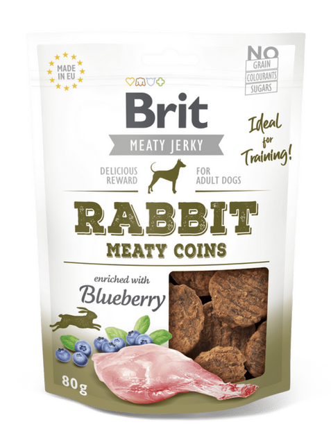 Brit Jerky – Monedhat Mishi i Lepurit 80 g