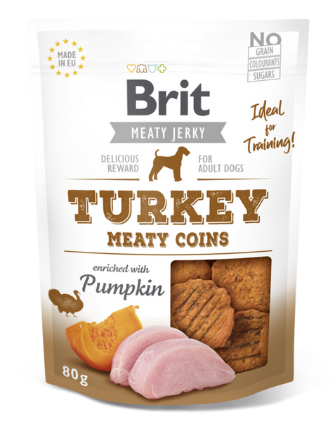 Brit Jerky Meaty Coins Mele 80 g