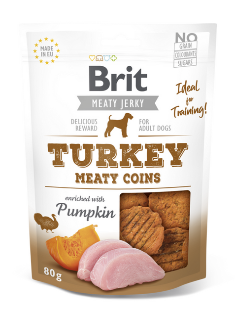 Brit Jerky Meaty Coins Mele 80 g