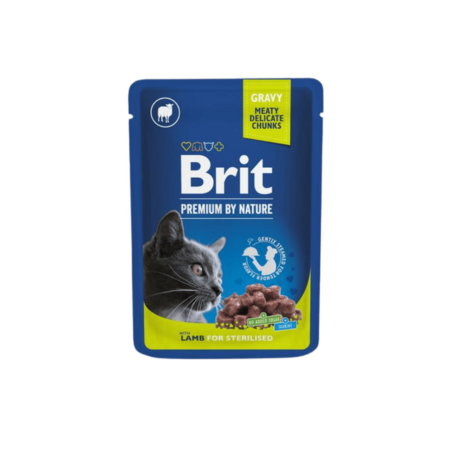 Brit Premium Pako për Maca Qengji për të Sterilizuar 100 g