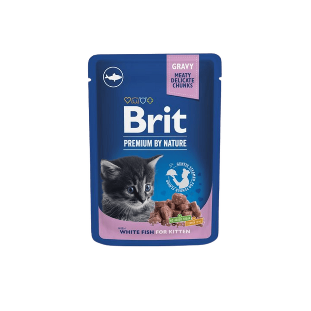 Brit Premium Pako për Maca me Peshk për Kittens 100 g