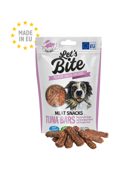Let’s Bite Snacks Mishi Bar Tuna të Aromatizuar me Karavidhe dhe Mussel të Gjelbër dhe Farë Pjepri 80 g