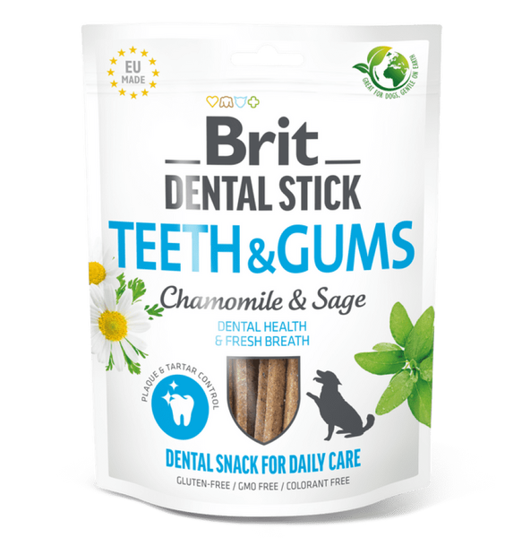 Brit Dental Stick Dhembët & Gomat me Kamomil & Sherebel 7 copë 251 g