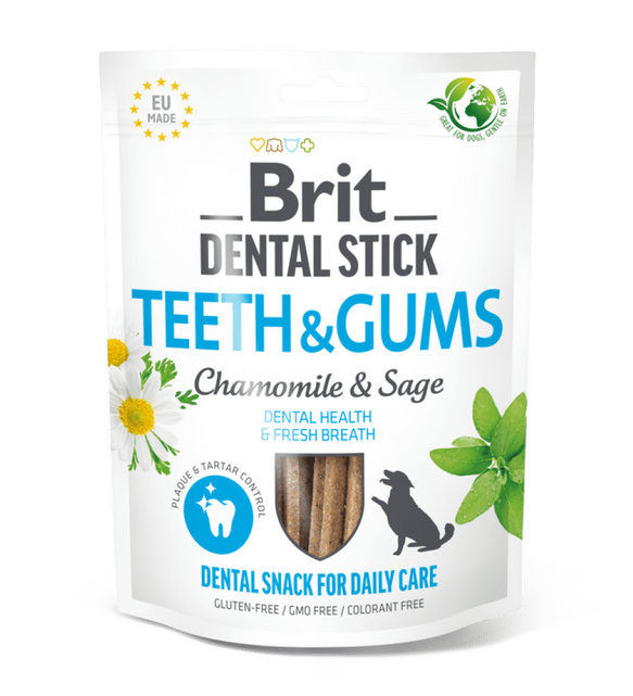 Brit Dental Stick Dhembët & Gomat me Kamomil & Sherebel 7 copë 251 g