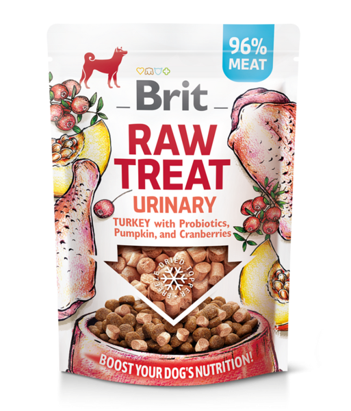 Brit RAW TREAT Urinary. Trajtim dhe mbushës i ngrirë. Kacavida 40 g