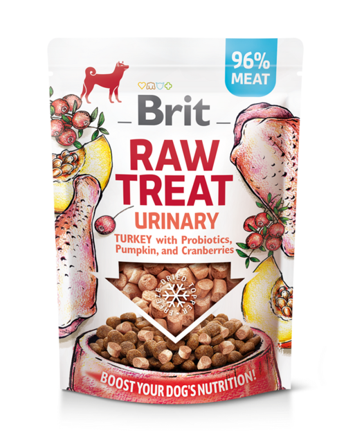 Brit RAW TREAT Urinary. Trajtim dhe mbushës i ngrirë. Kacavida 40 g