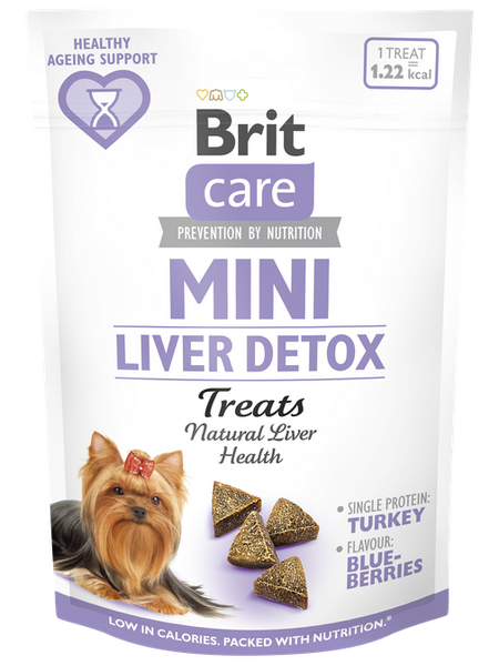 Brit Care Qeni Mini trajton LIVER DETOX 50 g