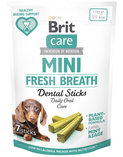 Brit Care Përshtatje Mini për Qentë FRESH BREATH, 7 copë 120 g