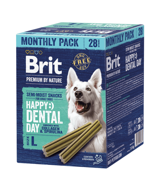 Brit Premium nga Natyra Snacks Dentale për Qentë L, 28 copë