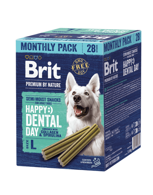 Brit Premium nga Natyra Snacks Dentale për Qentë L, 28 copë