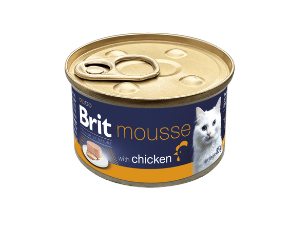 Brit Premium nga Natyra Mousse për Maca me Pulë 85 g