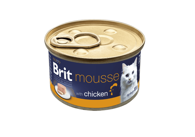 Brit Premium nga Natyra Mousse për Maca me Pulë 85 g