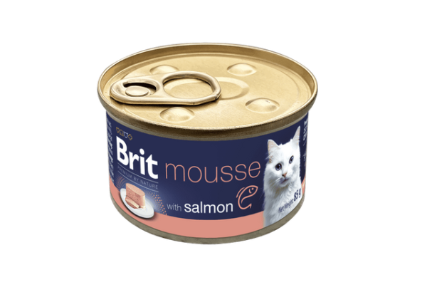 Brit Premium nga Natyra Mousse për Maca me Salmon 85 g