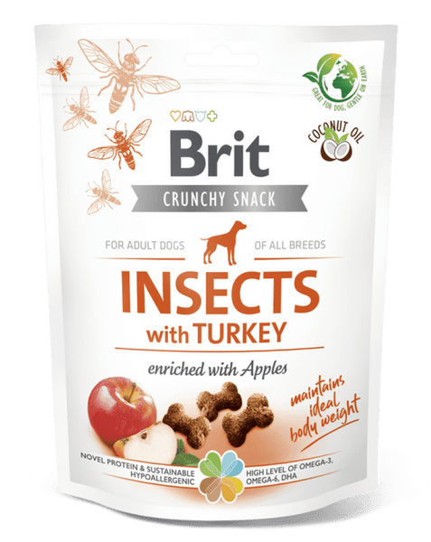 Brit Care Qeni Crunchy Cracker. Insekte me Kështjella dhe Molla 200 g