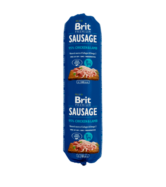 Brit Salsiçë Pulë & Dhi 800 g