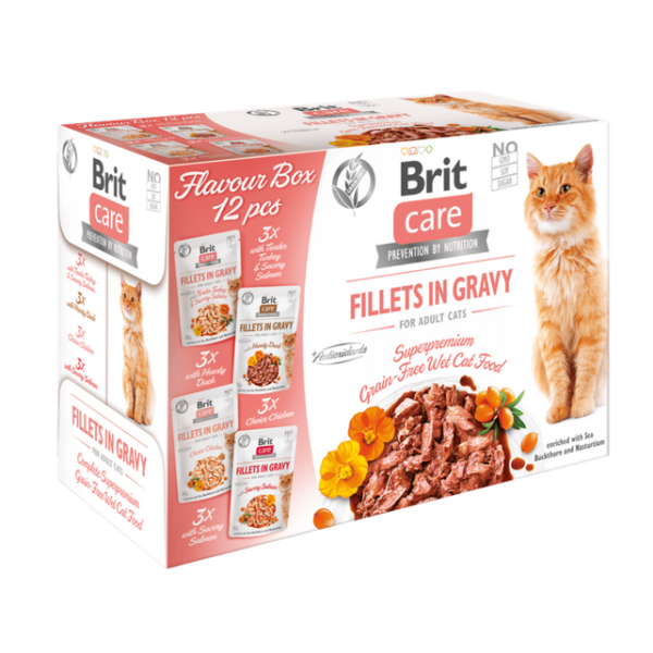 Brit Care Cat Shije kuti Filet në Lëng, 4*3 copë 1,02 kg
