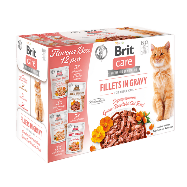 Brit Care Cat Shije kuti Filet në Lëng, 4*3 copë 1,02 kg