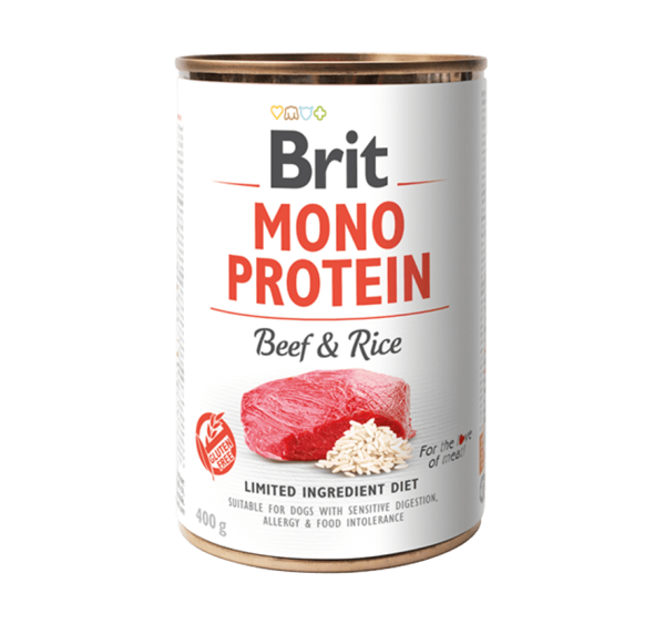 Brit Mono Protein Viçi & Oriz i Errët 400 g