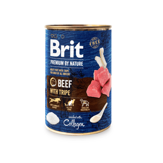 Brit Premium nga Natyra Mishi viçi me Tripa 400 g